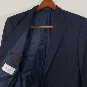 Peter Millar Navy Blue Subtle Micro Check Sportcoat Blazer 44R
